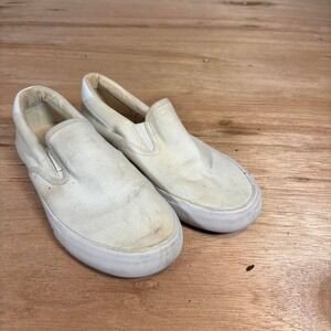 Lugz Clipper Womens 6.5‎ Slip On Sneakers Off White Canvas WCLIPRC-100 Shoes